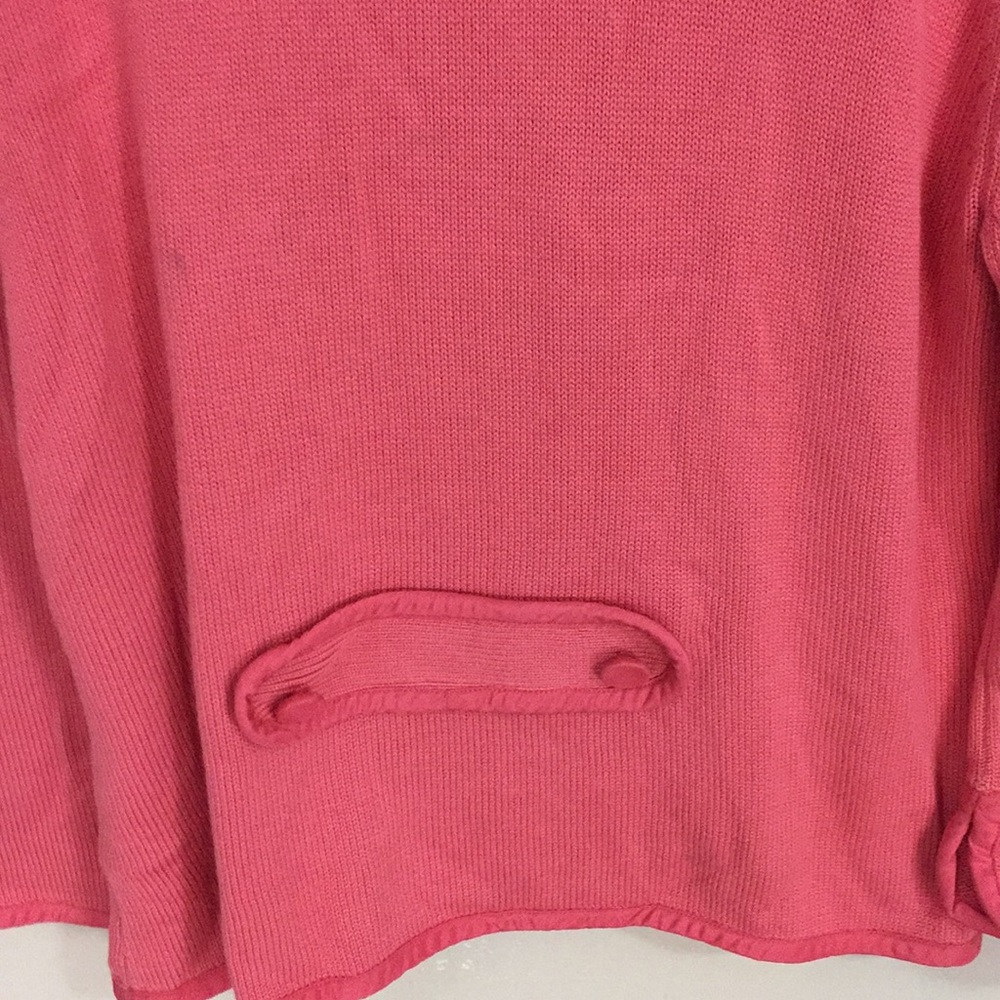 J Jill Pink Peach Cotton Silk Blend Cardigan Sweater Size Medium - Picture 5 of 14